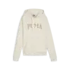 PUMA SQUAD Hoodie TR Krem Kadın Kapüşonlu Sweatshirt