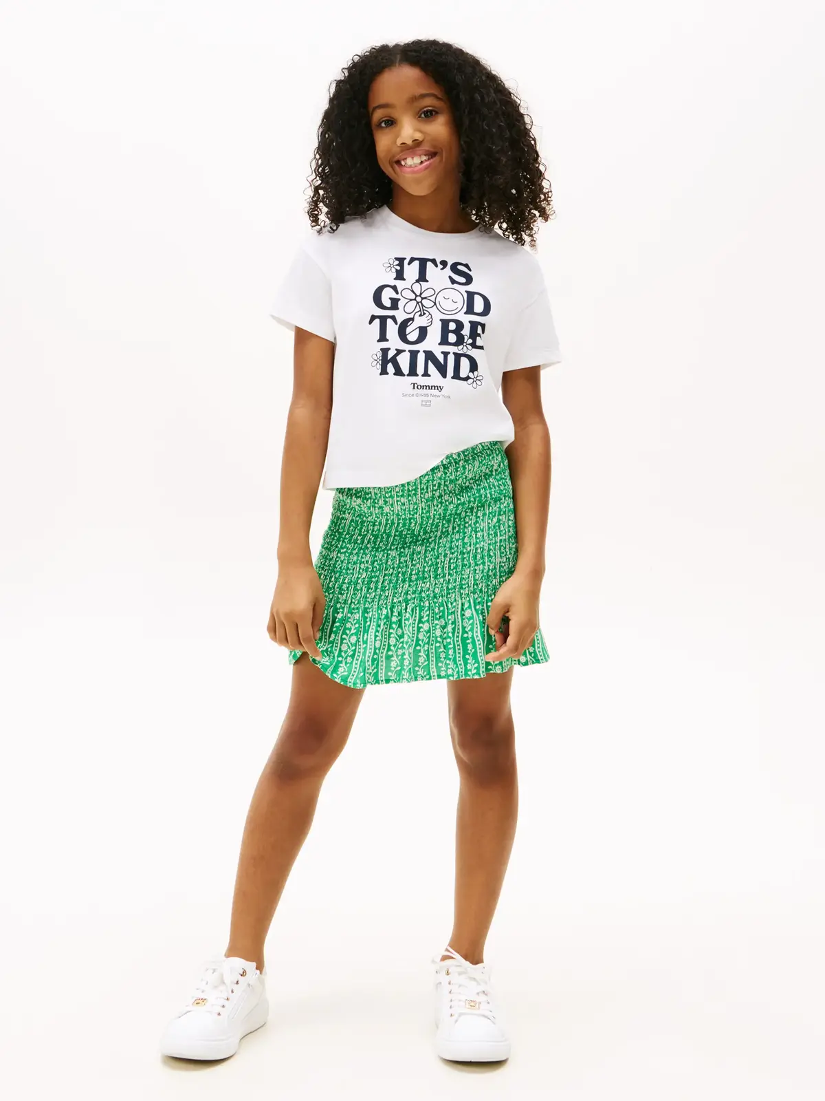 Tommy Hilfiger FUN GRAPHIC TEE SS, YBR Beyaz Kız Çocuk T-Shirt & Polo