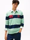 Tommy Hilfiger TJM RLX STRIPE RUGBY, MAS Yeşil Erkek Polo T-Shirt