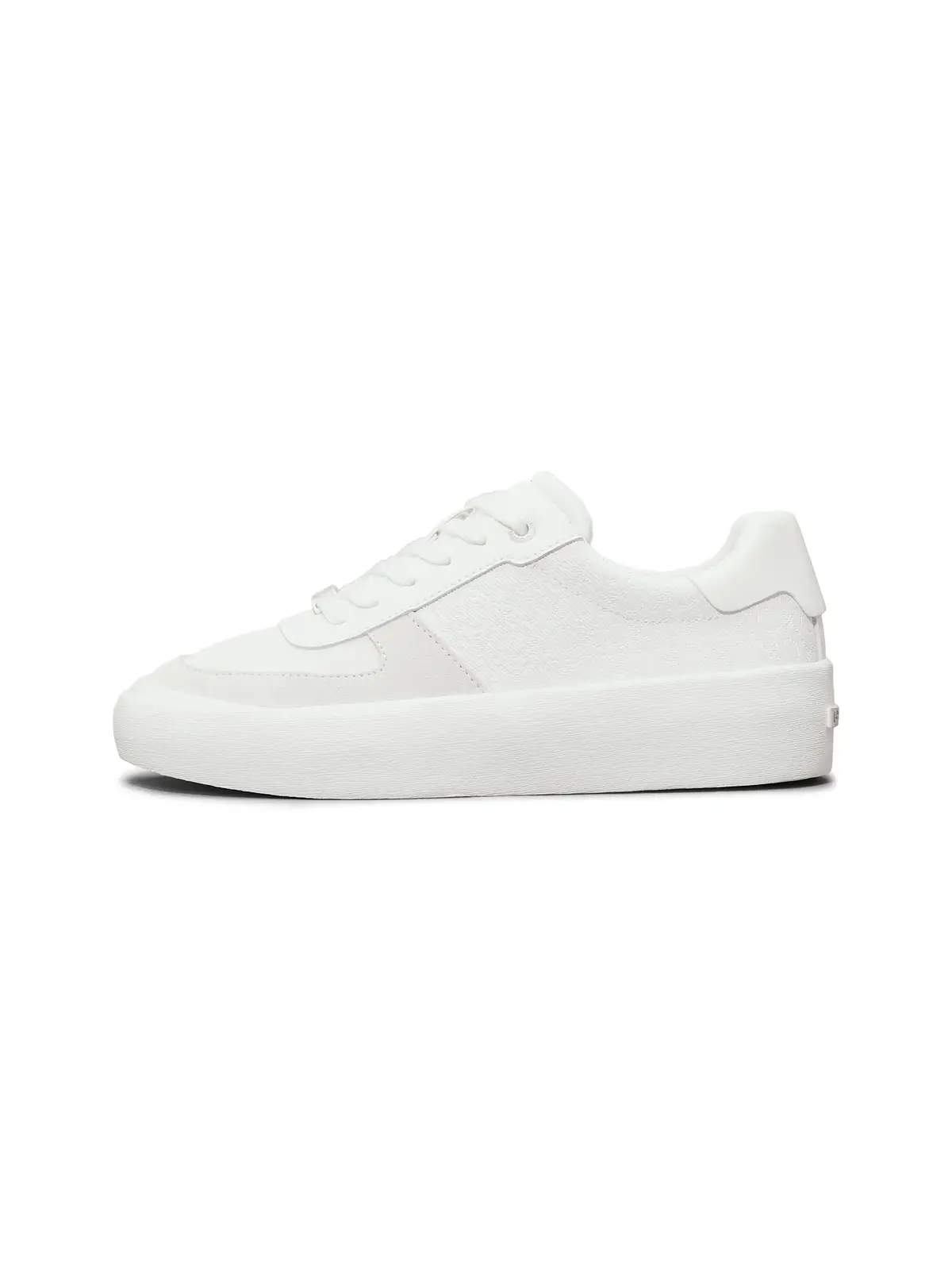 Calvin Klein VULC LACE UP - MONO, 0LB Beyaz Kadın Spor Ayakkabı