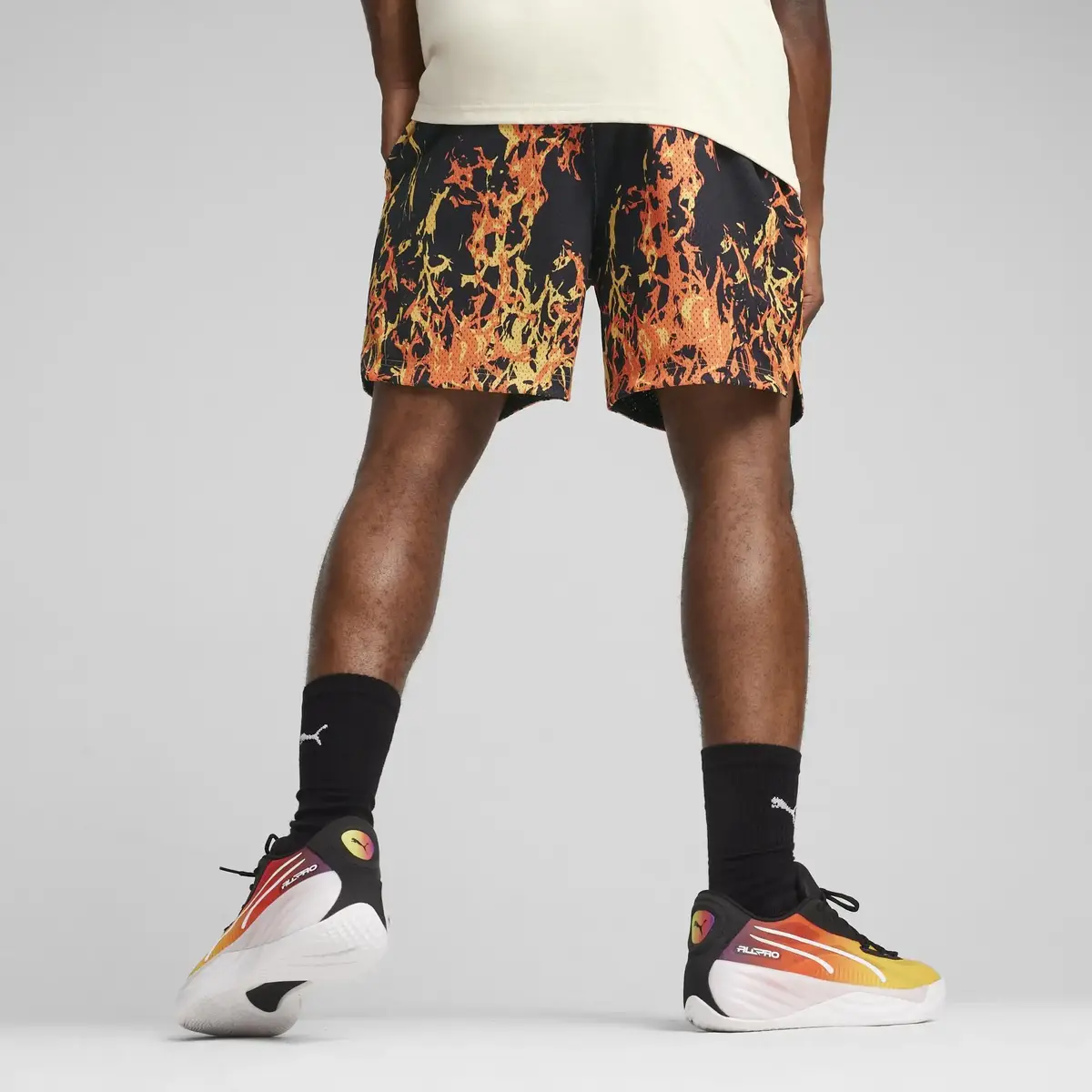PUMA Straight Flames Short Siyah Erkek Şort