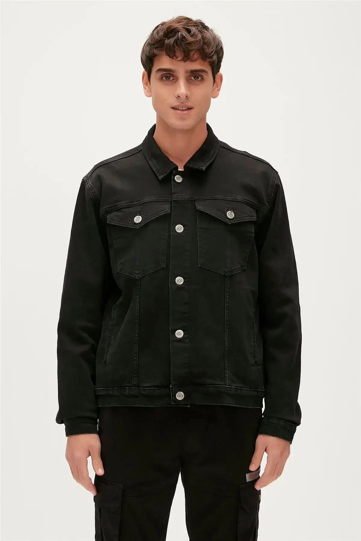 BAD BEAR ROY DENIM JACKET Erkek Siyah Ceket