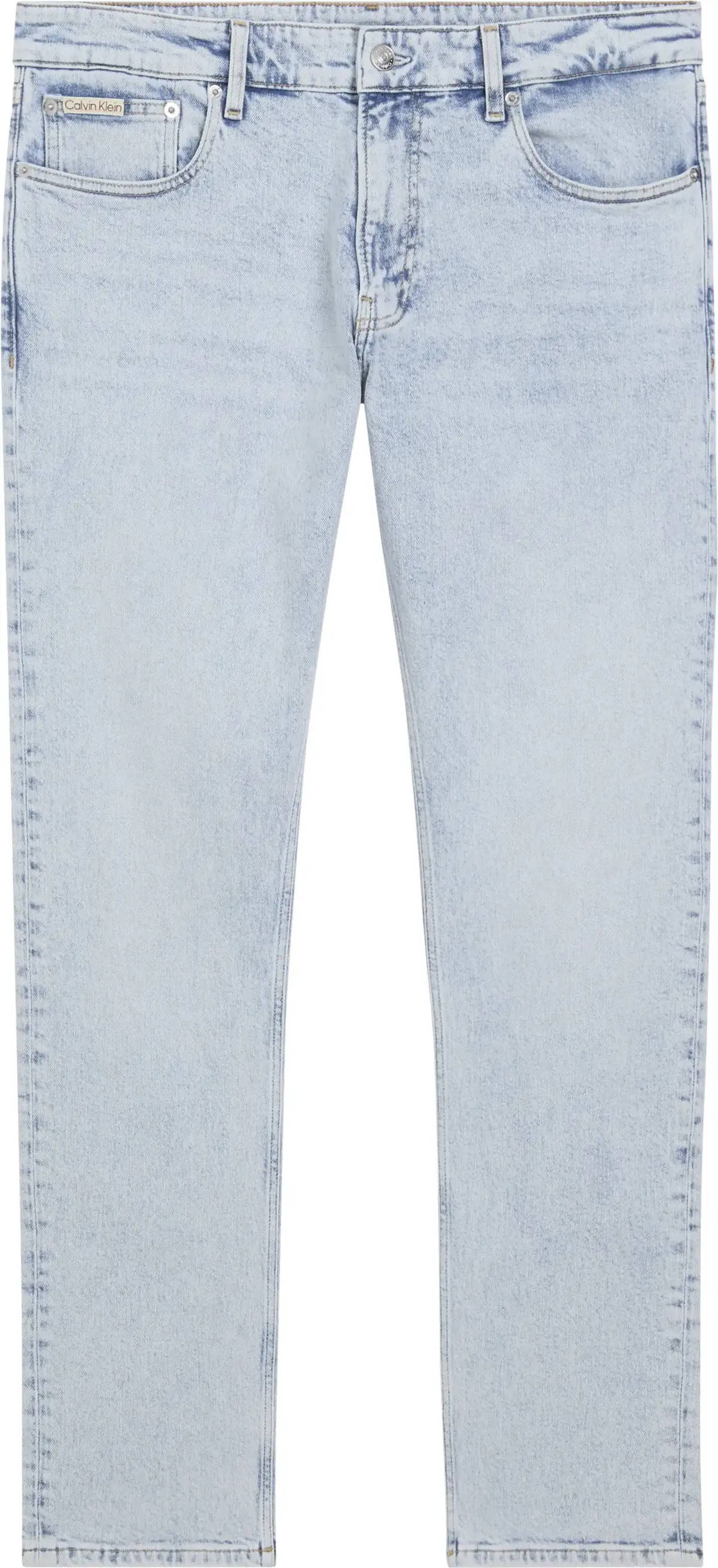 Calvin Klein SLIM STRAIGHT Erkek Mavi Kot Pantolon