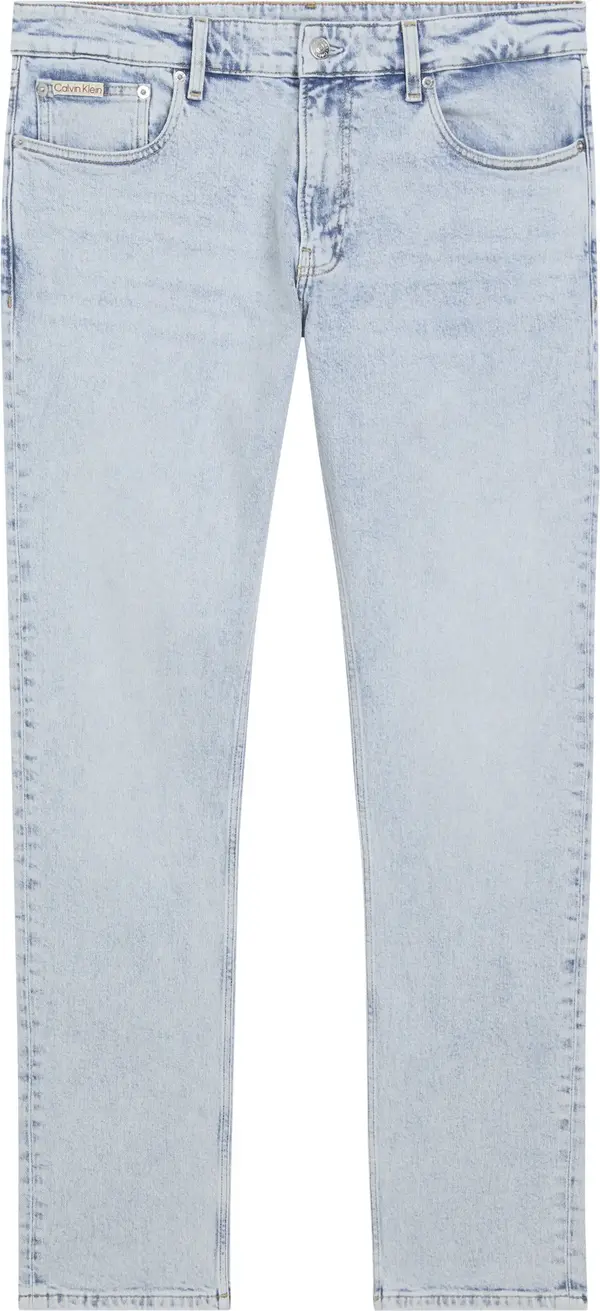 Calvin Klein SLIM STRAIGHT Erkek Mavi Kot Pantolon