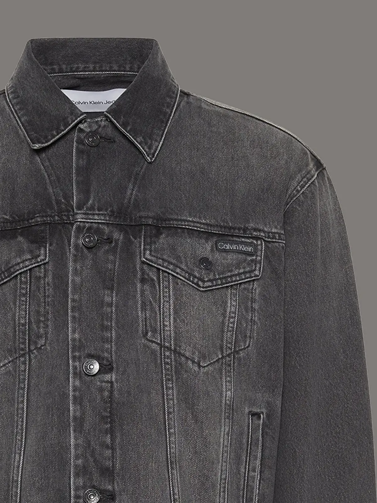 Calvin Klein 90S BLACK FOG TRUCKER Siyah Erkek Kot Ceket Calvin Klein 90S BLACK FOG TRUCKER Siyah Erkek Kot Ceket