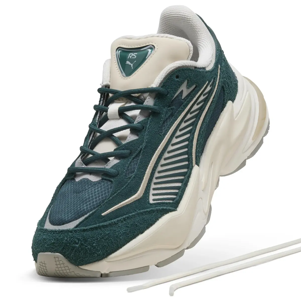 Puma RS Surge Hairy Suede Yeşil Erkek Günlük Spor Ayakkabı