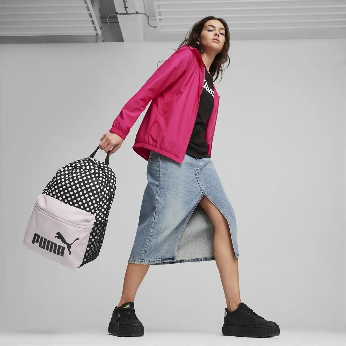 Puma Phase AOP Backpack Siyah Unisex Sırt Çantası