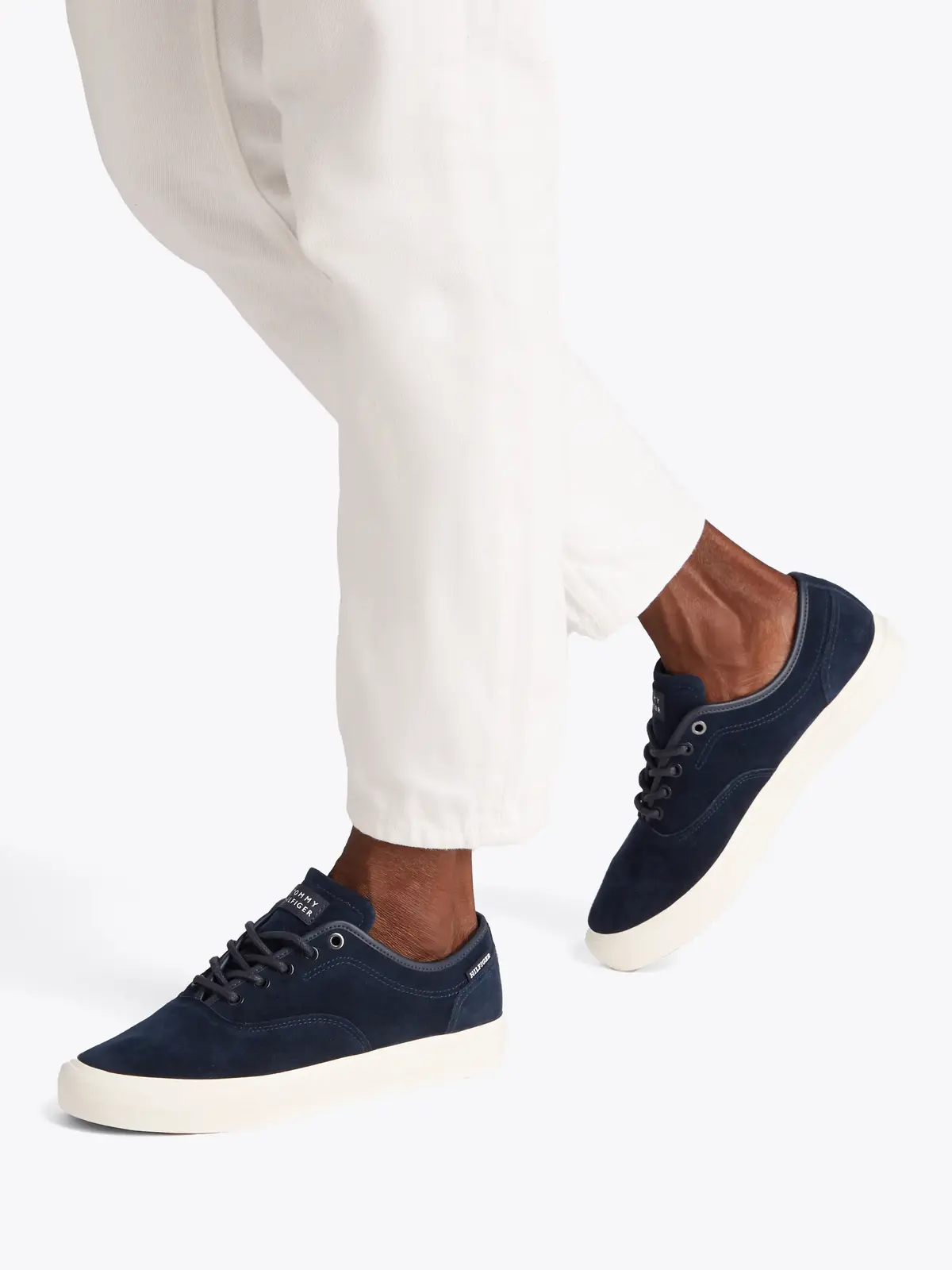 Tommy Hilfiger TH HI VULC LOW OXFOR Mavi Erkek Spor Ayakkabı & Sneaker