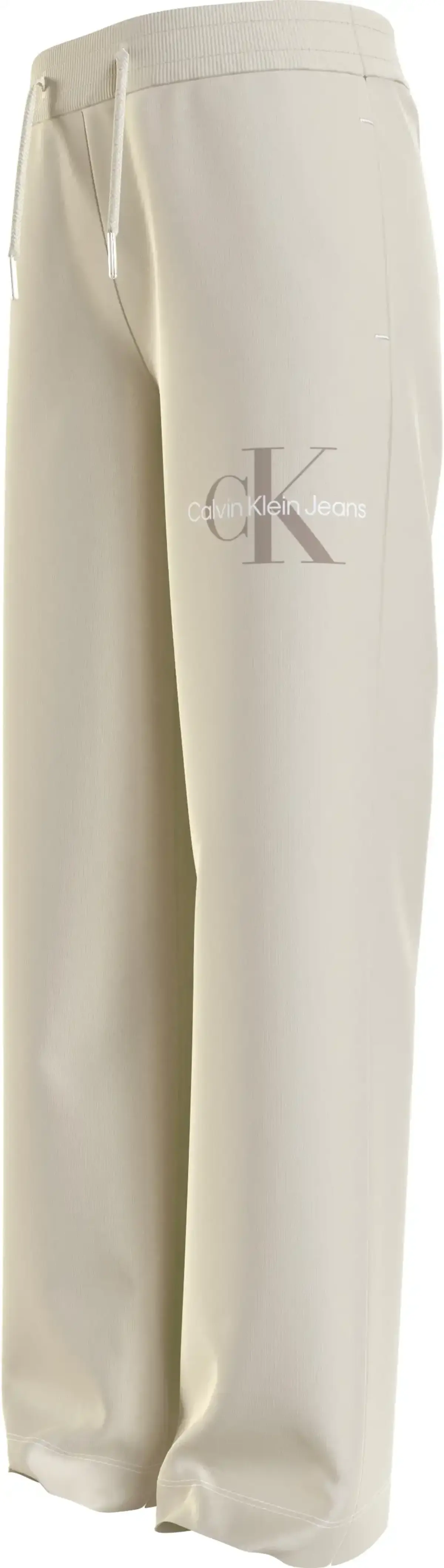 Calvin Klein MONOGRAM OFF PLACED Kadın Krem Eşofman Altı