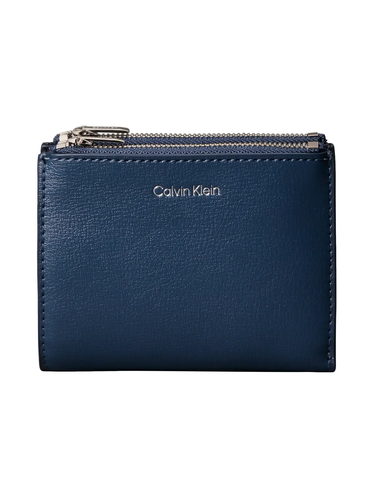 Calvin Klein FOIL LOGO DBL ZIP CA Lacivert Fermuarlı Kadın Cüzdan