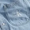 Calvin Klein CROPPED DAD DENIM SH Kadın Mavi Gömlek