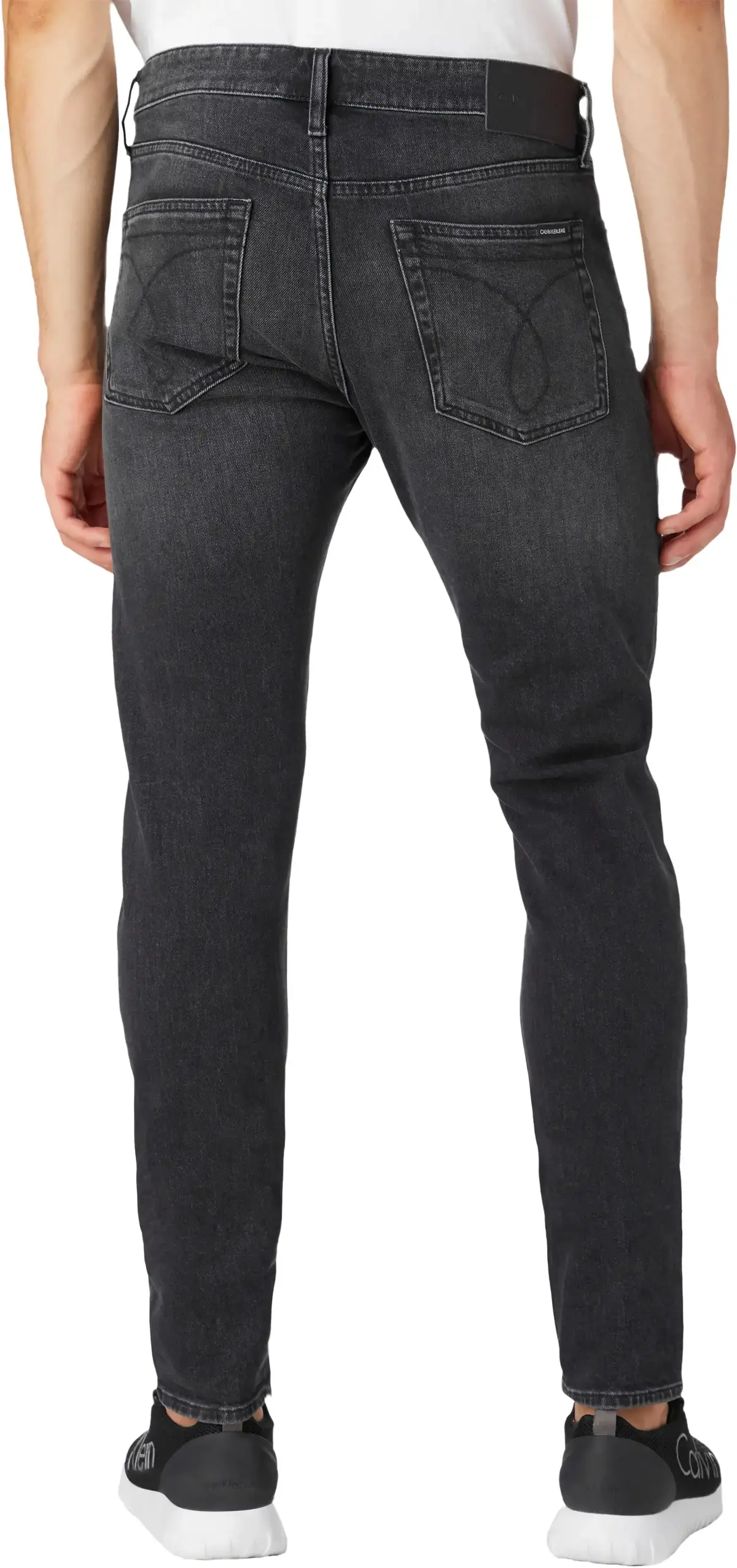 Calvin Klein SLIM TAPER Erkek Antrasit Kot Pantolon