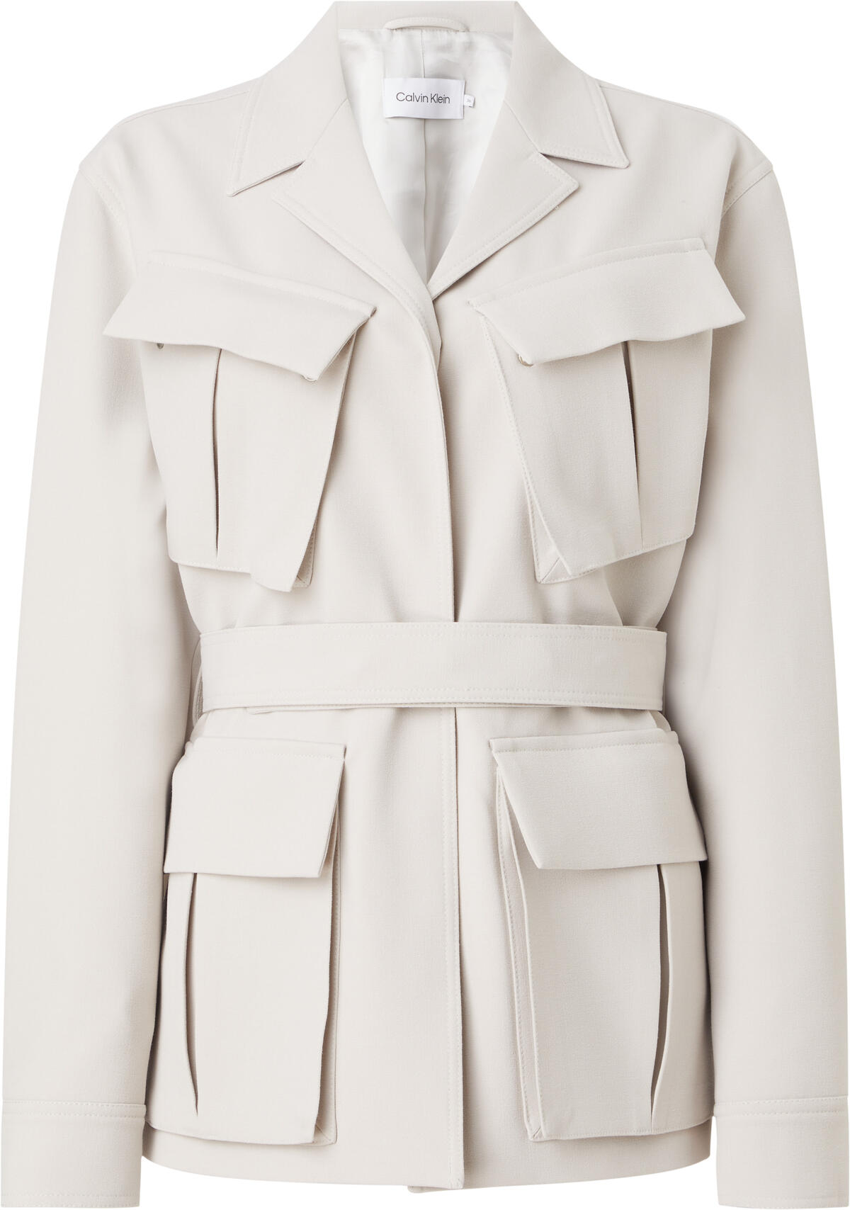 Calvin Klein VISCOSE CREPE FIELD Kadın Krem Blazer