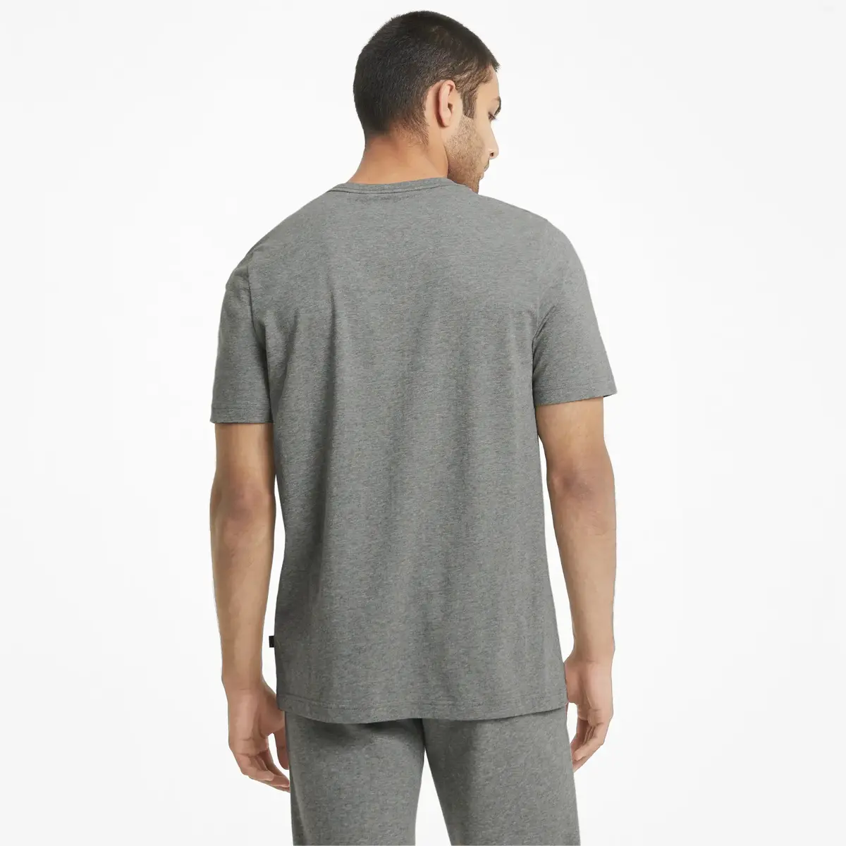 Puma ESS Logo Tee Gri Erkek T-Shirt