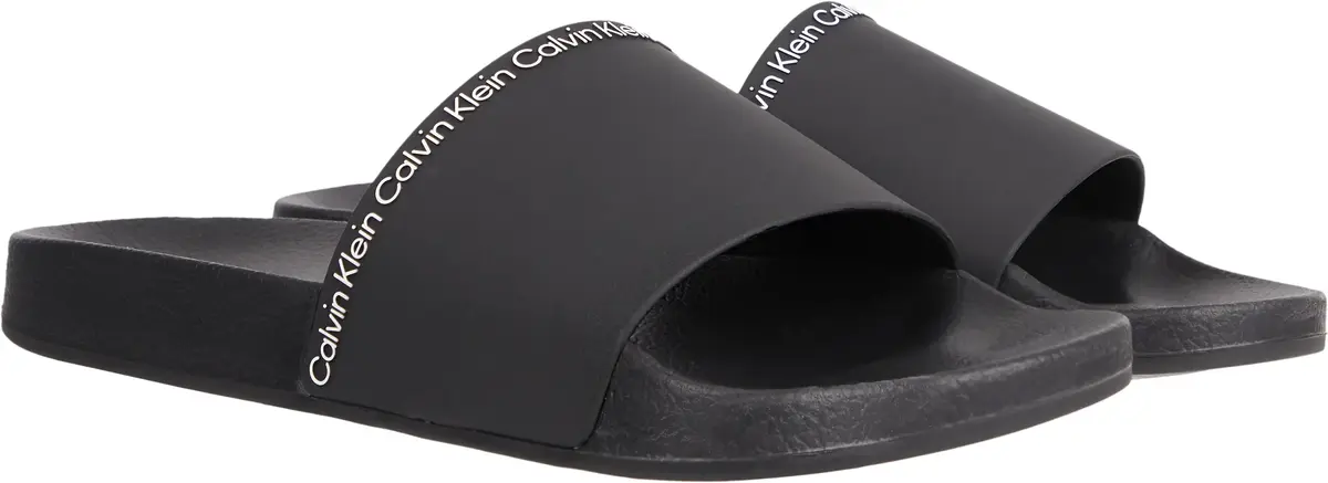 Calvin Klein POOL SLIDE RUBBER, BEH Siyah Erkek Terlik