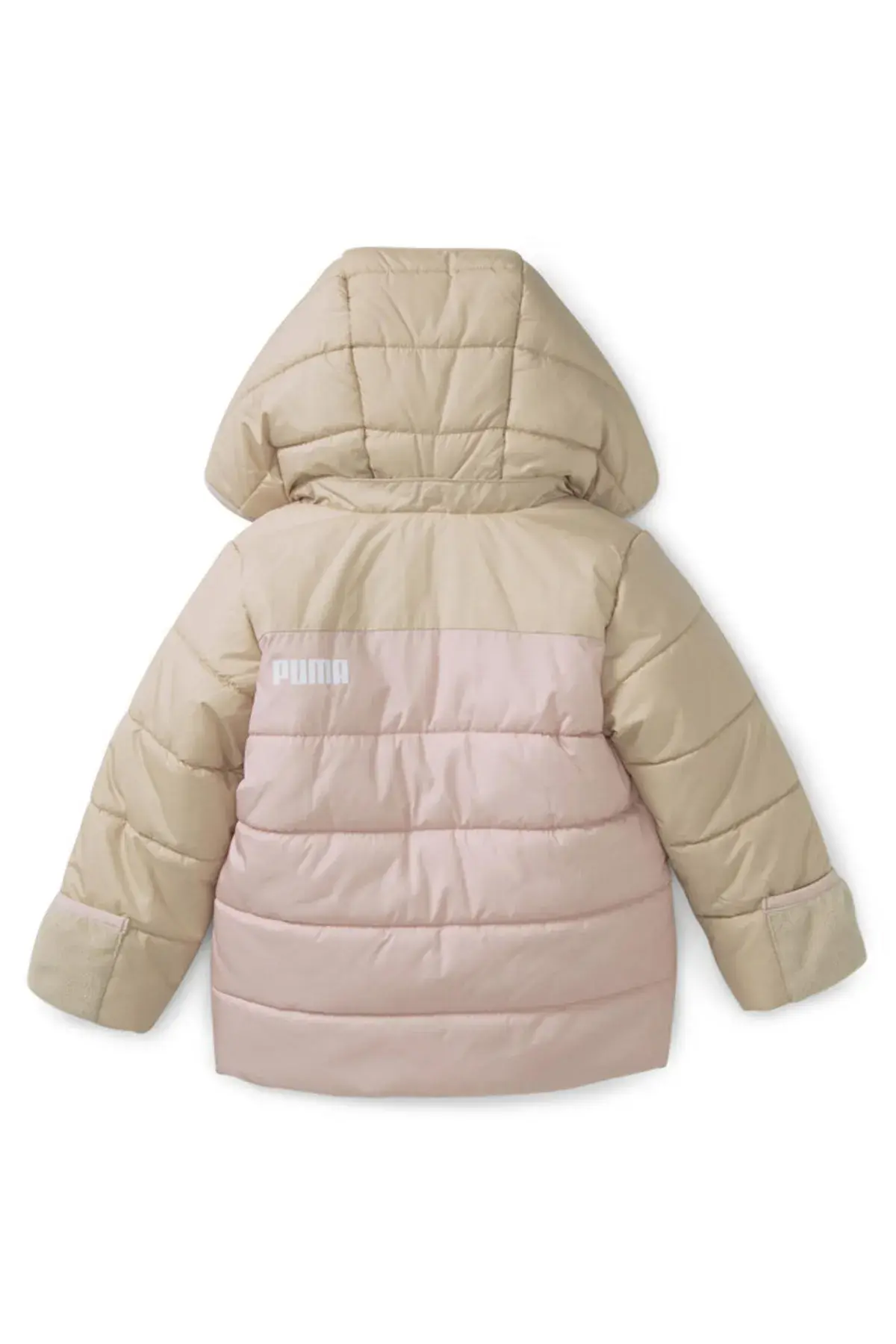 Puma Minicats Hooded Padded Jacket Bej Erkek Çocuk Kapüşonlu Mont