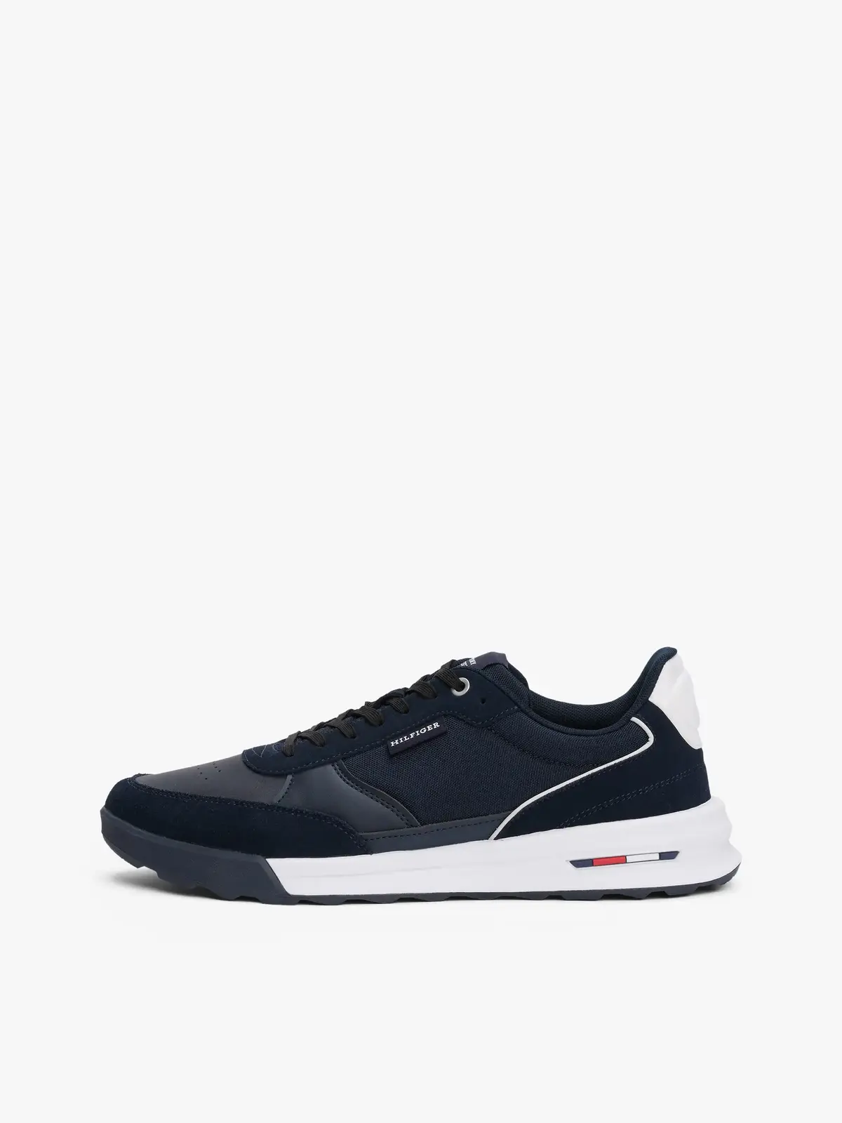Tommy Hilfiger RETRO RUNNER MIX RWB, DW5 Siyah Erkek Spor Ayakkabı & Sneaker