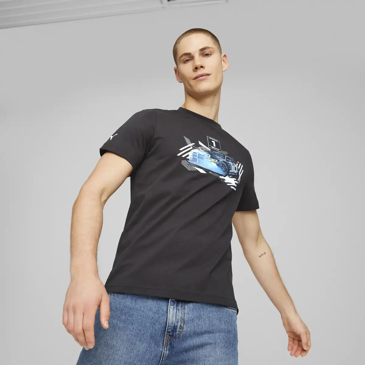 Puma BMW MMS Tee M4 GT3 Siyah Erkek T-Shirt