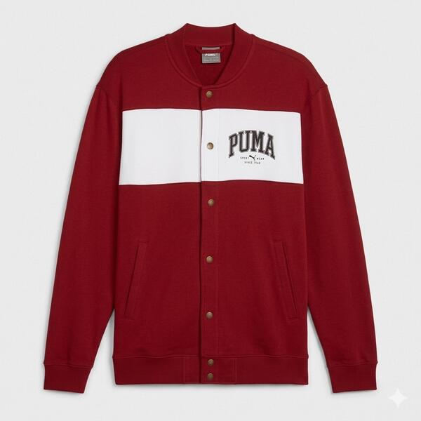 Puma SQUAD Bomber Jacket Bordo Erkek Ceket