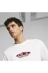 Puma Ferrari Race Graphic Tee 1 Beyaz Erkek T-Shirt