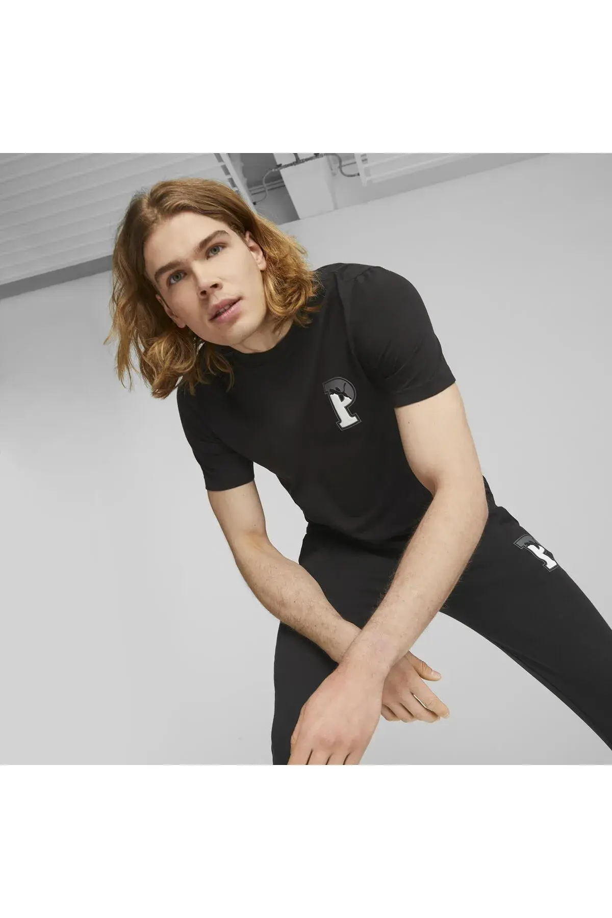 Puma SQUAD Graphic Tee Siyah Erkek T-Shirt