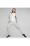 Puma EVOSTRIPE Full-Zip Hoodie Açık Gri Kadın Fermuarlı Hoodie
