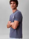 Calvin Klein SS BADGE 30S JERSEY, XL7 Mavi Erkek T-Shirt