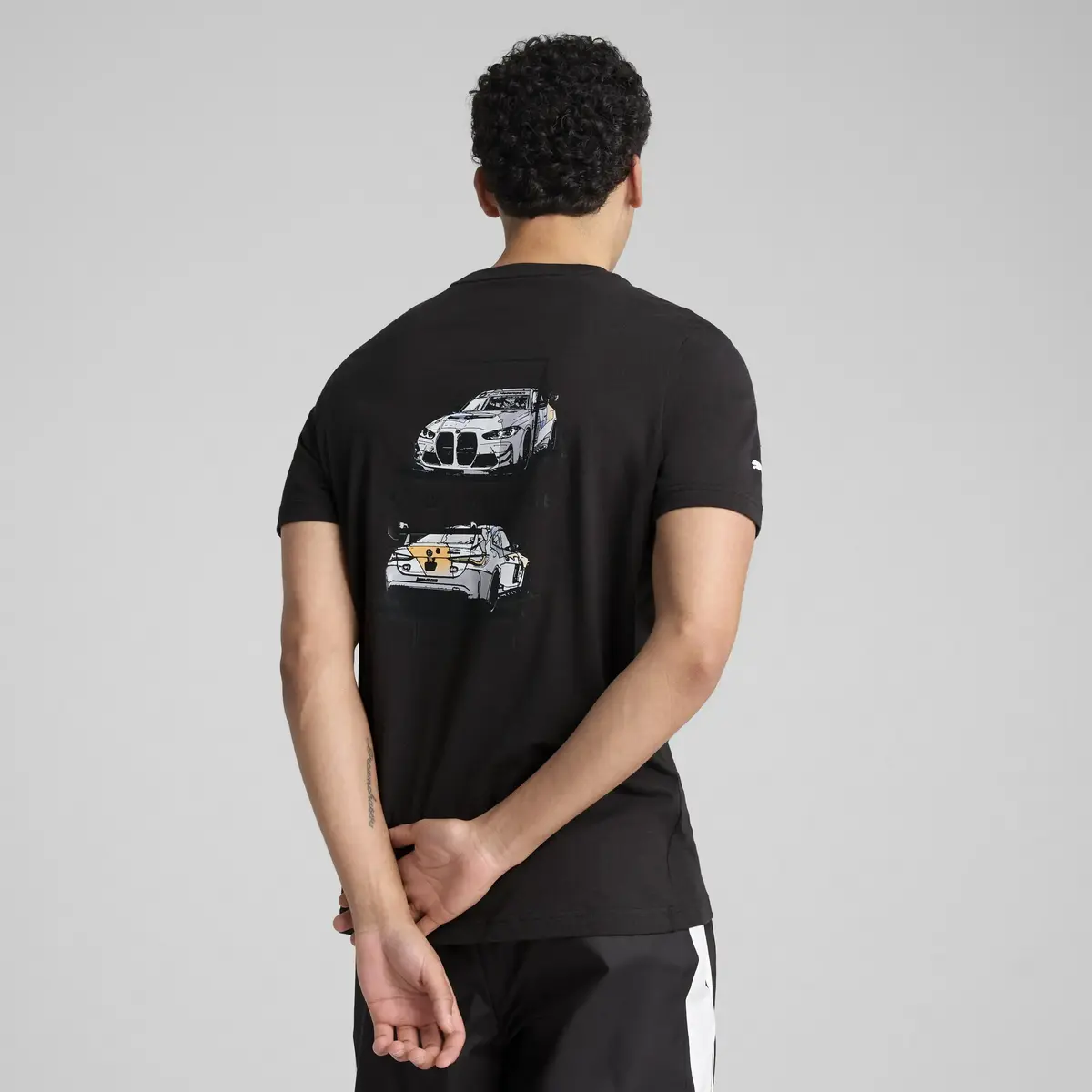 PUMA BMW MMS CAR GRAPHIC TEE 2 Siyah Erkek T-Shirt