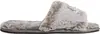 Calvin Klein SLIPPER SANDAL FUR Kadın Gri Terlik