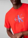 Calvin Klein SS Hero Monologo Tee, TNC Kırmızı Erkek T-Shirt & Polo