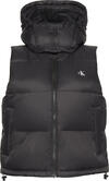 Calvin Klein ESSENTIAL MIDWEIGHT PUFFER VEST Siyah Kadın Yelek