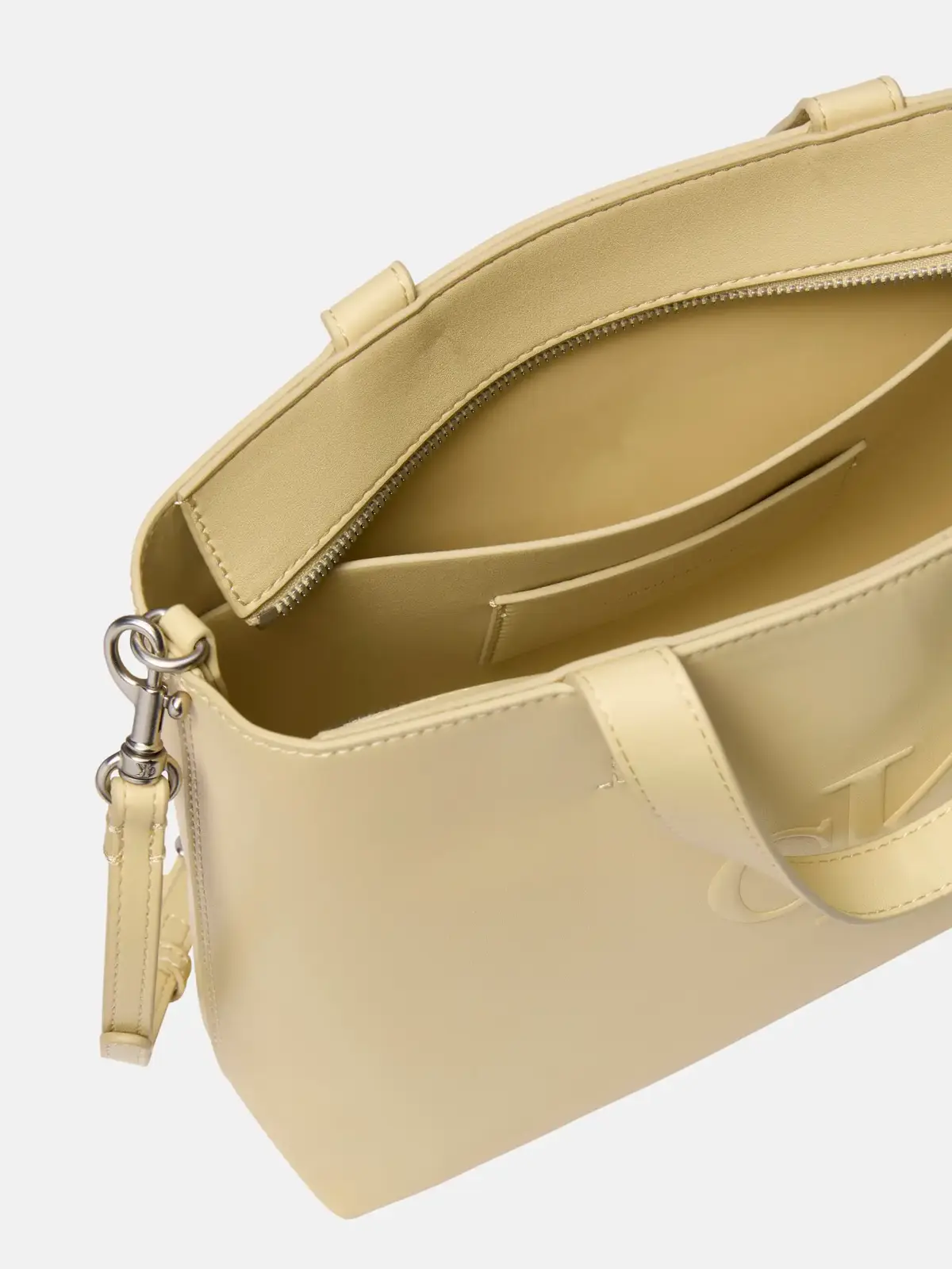 Calvin Klein SCULPTED MINI EW TOT, RM0 Bej Kadın Çanta