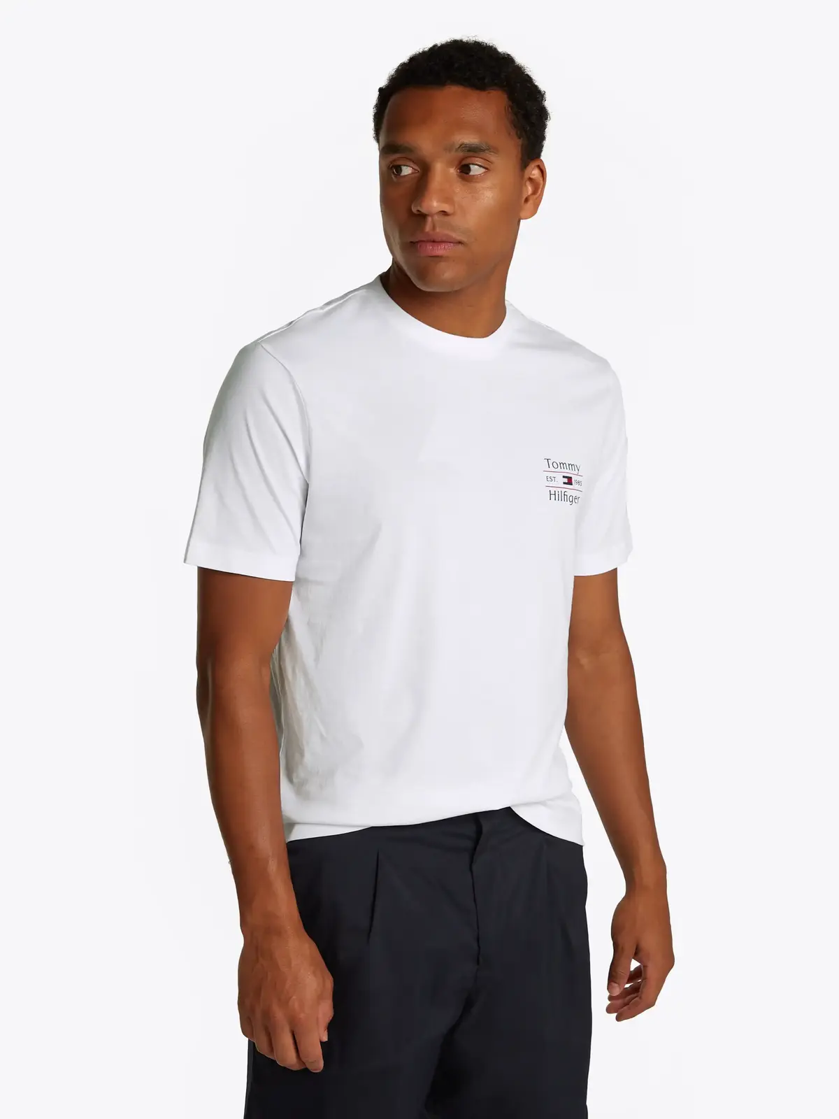 HILFIGER STACK TEE, YBR