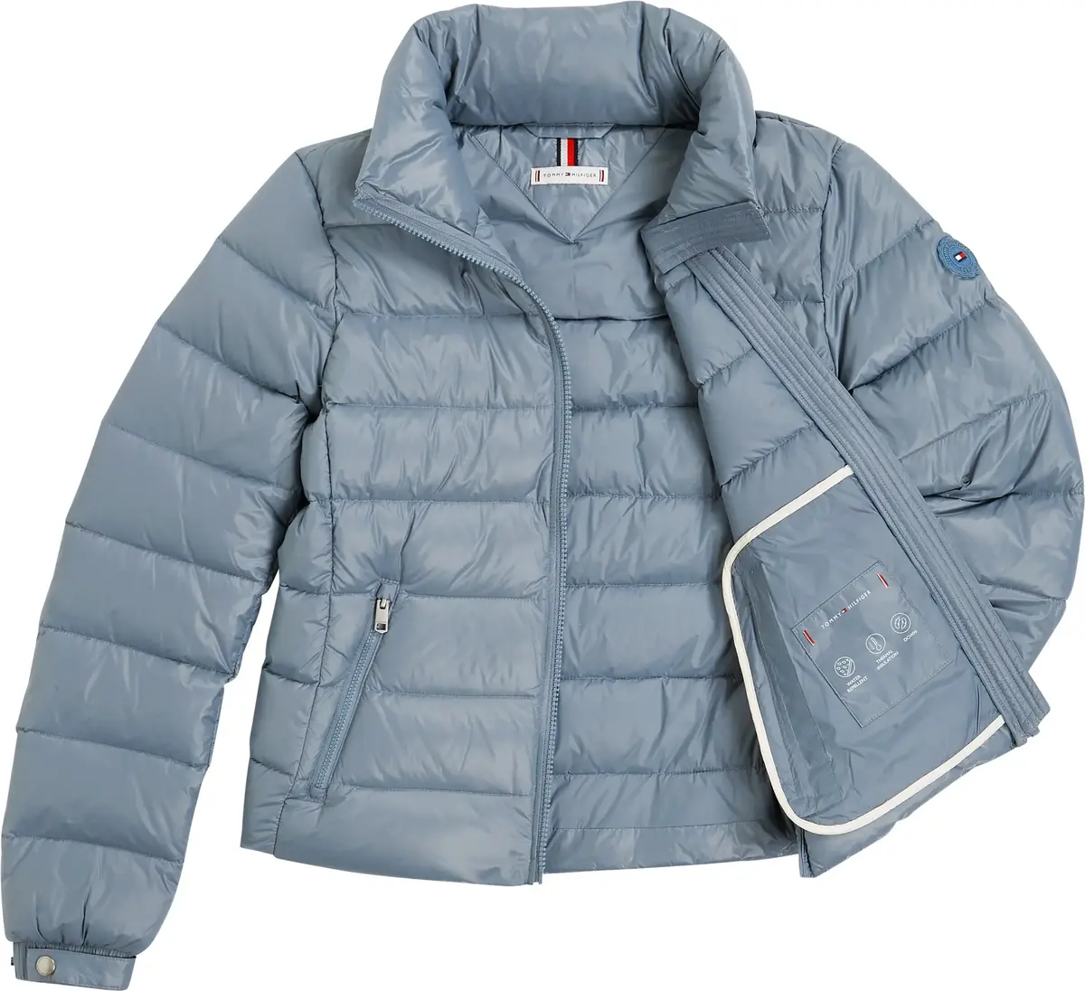 Tommy Hilfiger LW DOWN FEMININE GLO, DY9 Mavi Kadın Mont