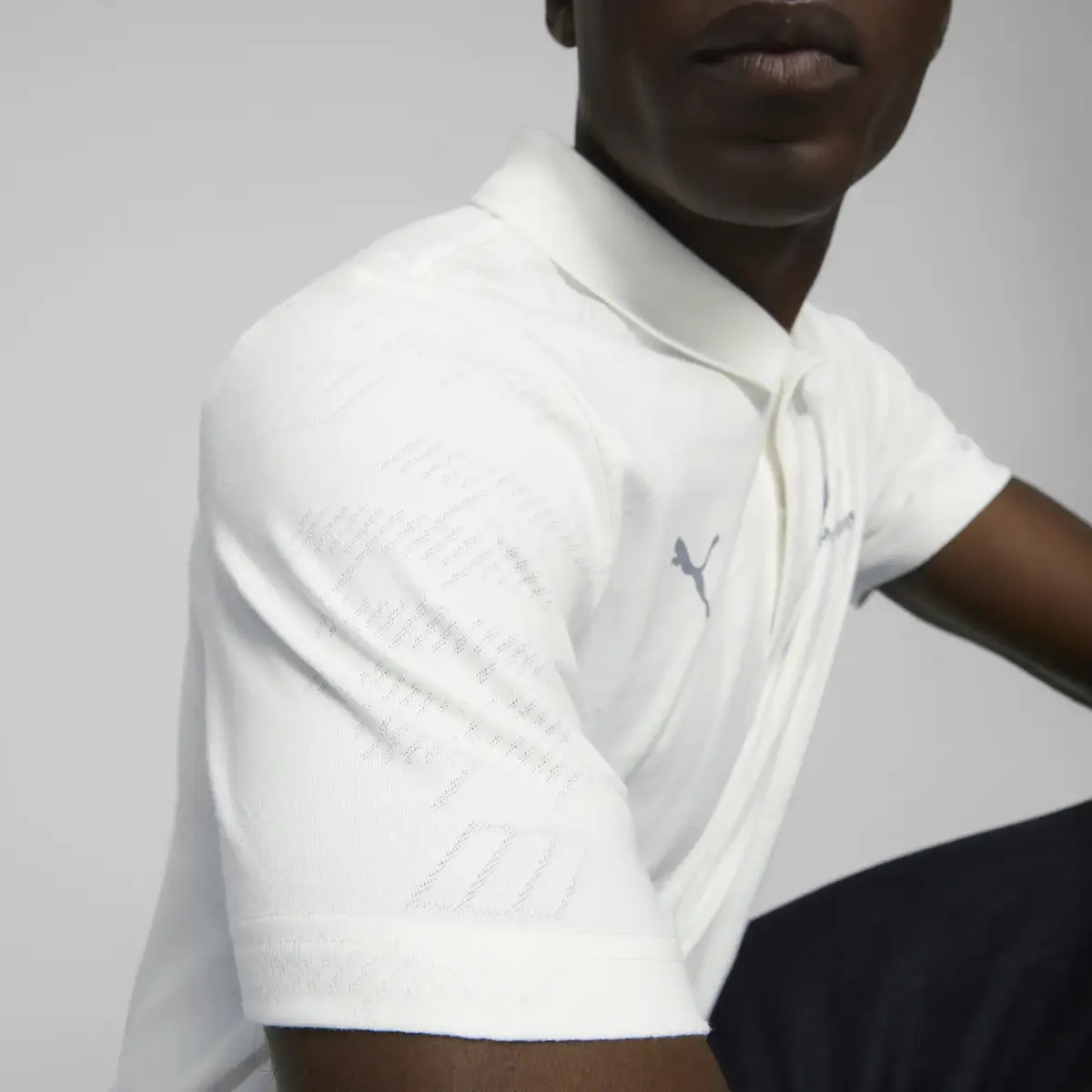 Puma BMW MMS Jacquard Polo Beyaz Erkek T-Shirt & Polo