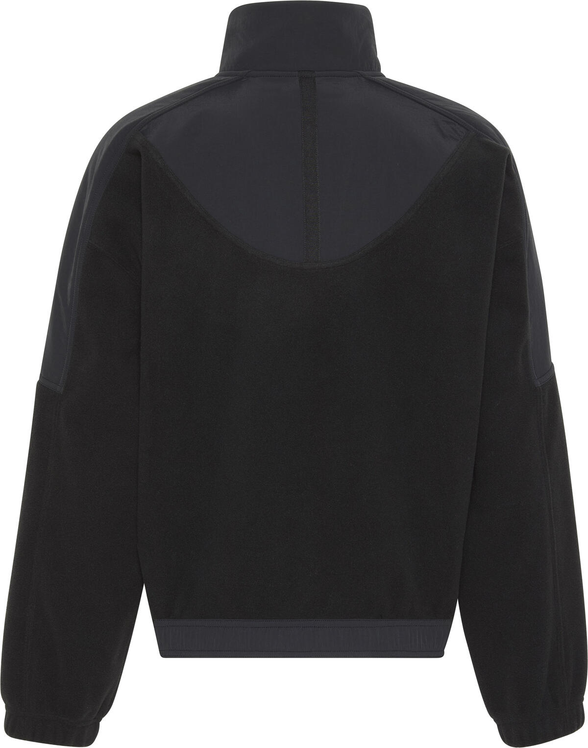 Calvin Klein 1/4 ZIP MIXED MEDIA POLAR FLEECE Siyah Kadın Sweatshirt Calvin Klein 1/4 ZIP MIXED MEDIA POLAR FLEECE Siyah Kadın Sweatshirt