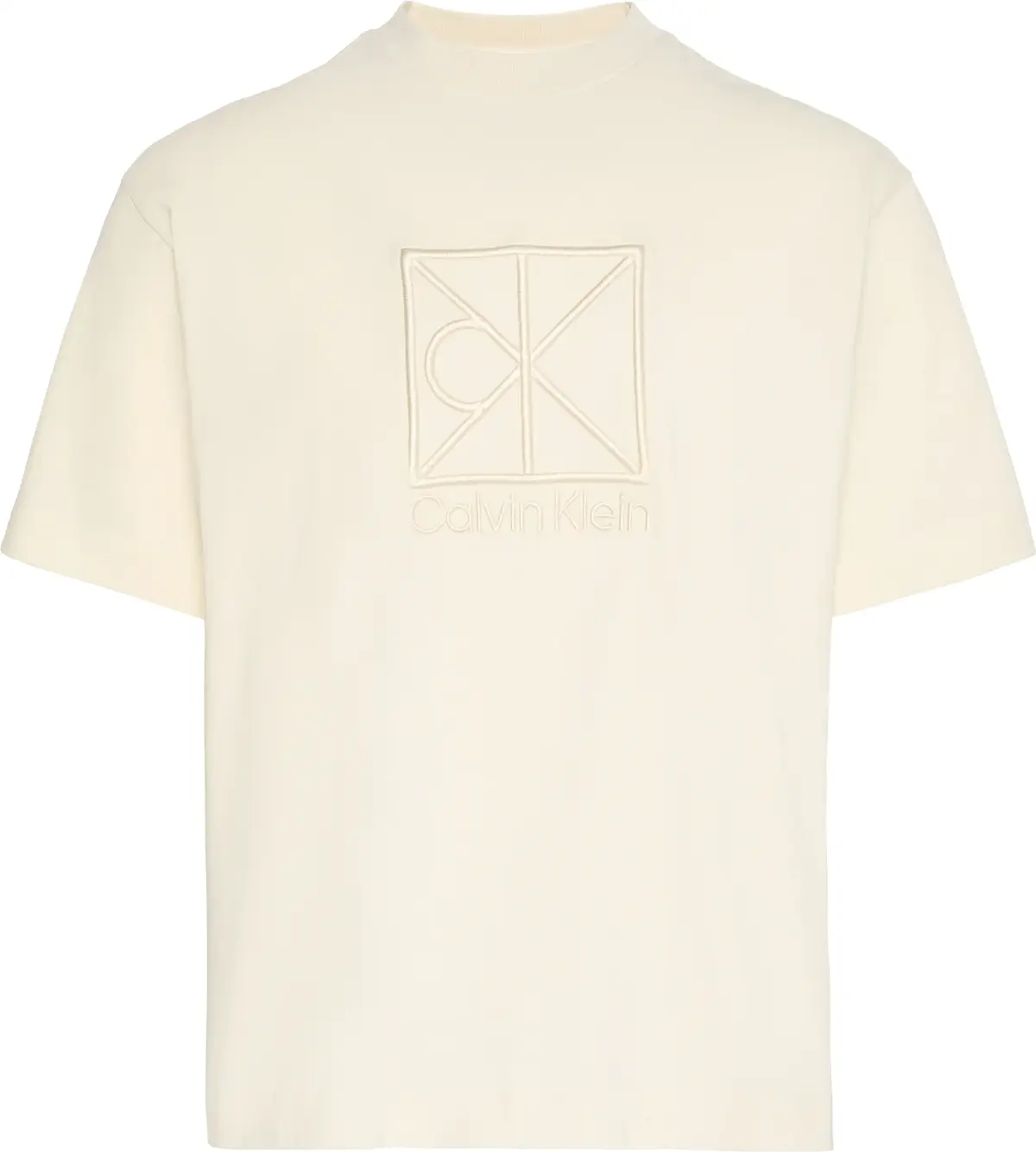Calvin Klein SS RLXD PREMIUM INTERLOCK EMBLEM Erkek Sarı T-Shirt