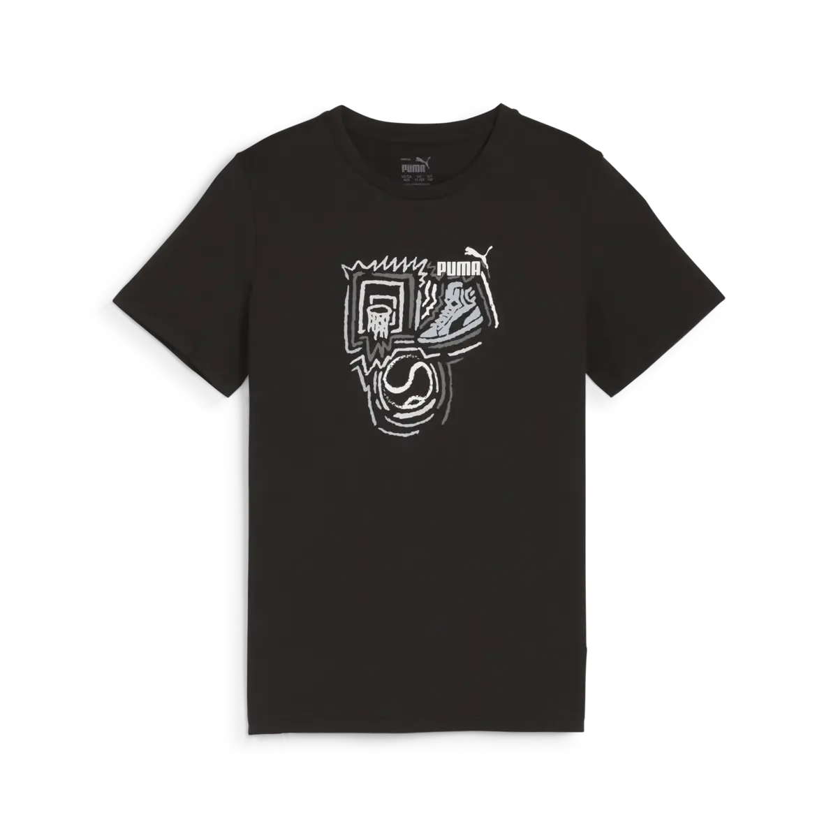 Puma GRAPHICS Year of Sports Tee Siyah Erkek T-Shirt & Polo