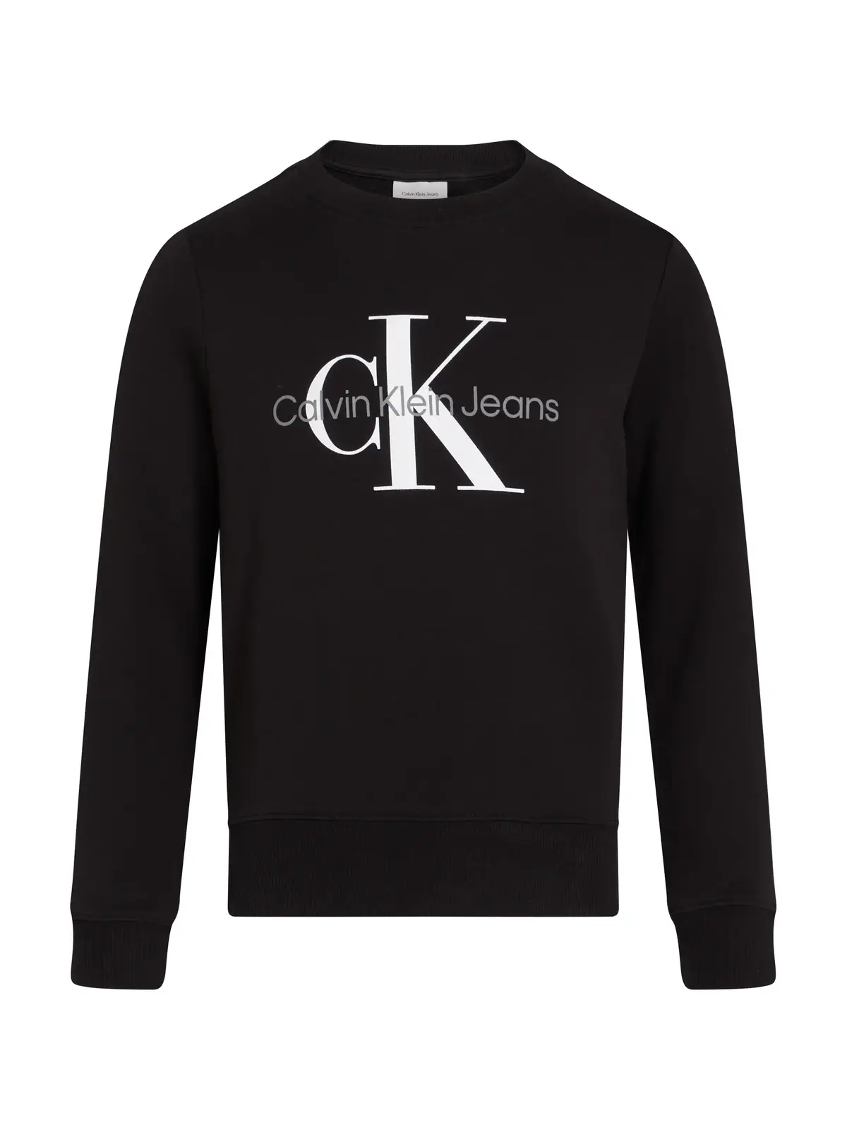 Calvin Klein CK MONOGRAM TERRY CN Siyah Çocuk Sweatshirt