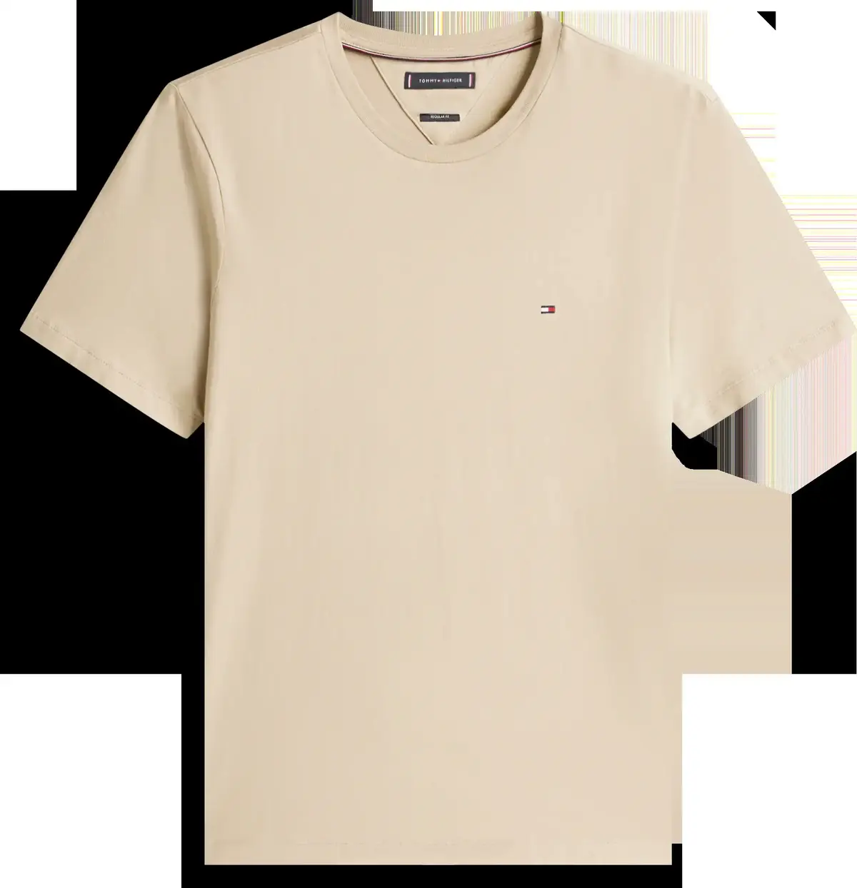 Tommy Hilfiger ESS SEASONAL REG FIT, RBT Bej Erkek T-Shirt & Polo
