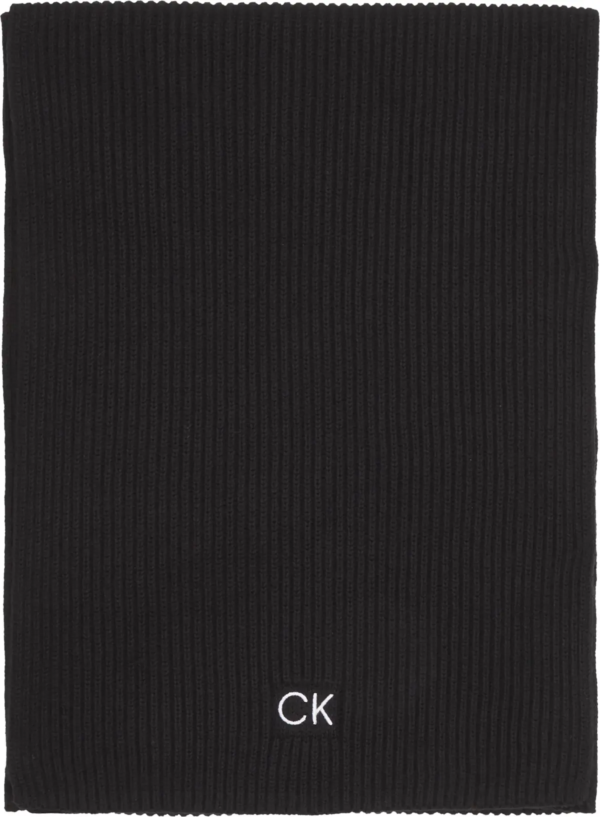 Calvin Klein CLASSIC COTTON RIB S Erkek Siyah Atkı