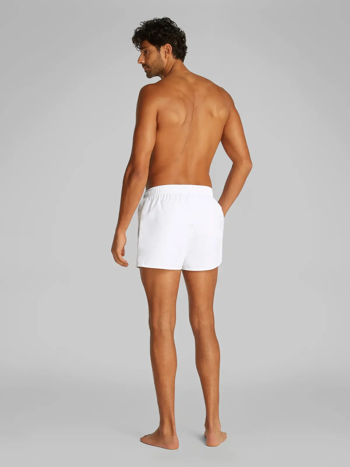 Calvin Klein SHORT DRAWSTRING Beyaz Erkek Mayo Şort