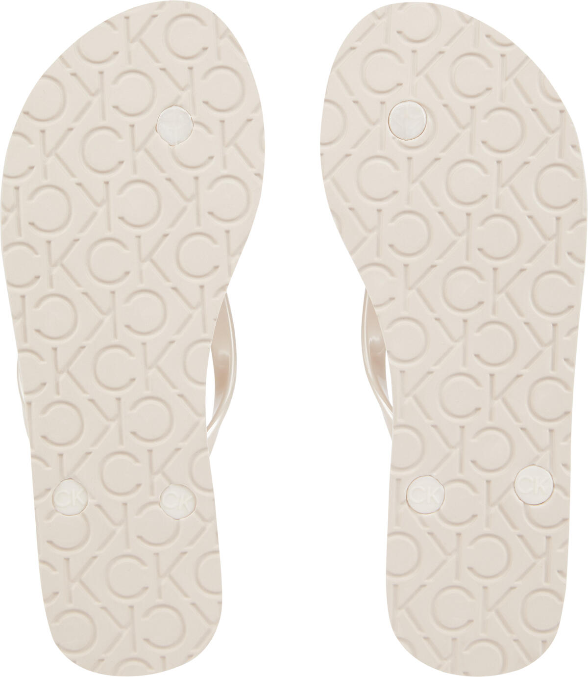 Calvin Klein FLIPFLOP - MTL Kadın Bej Terlik