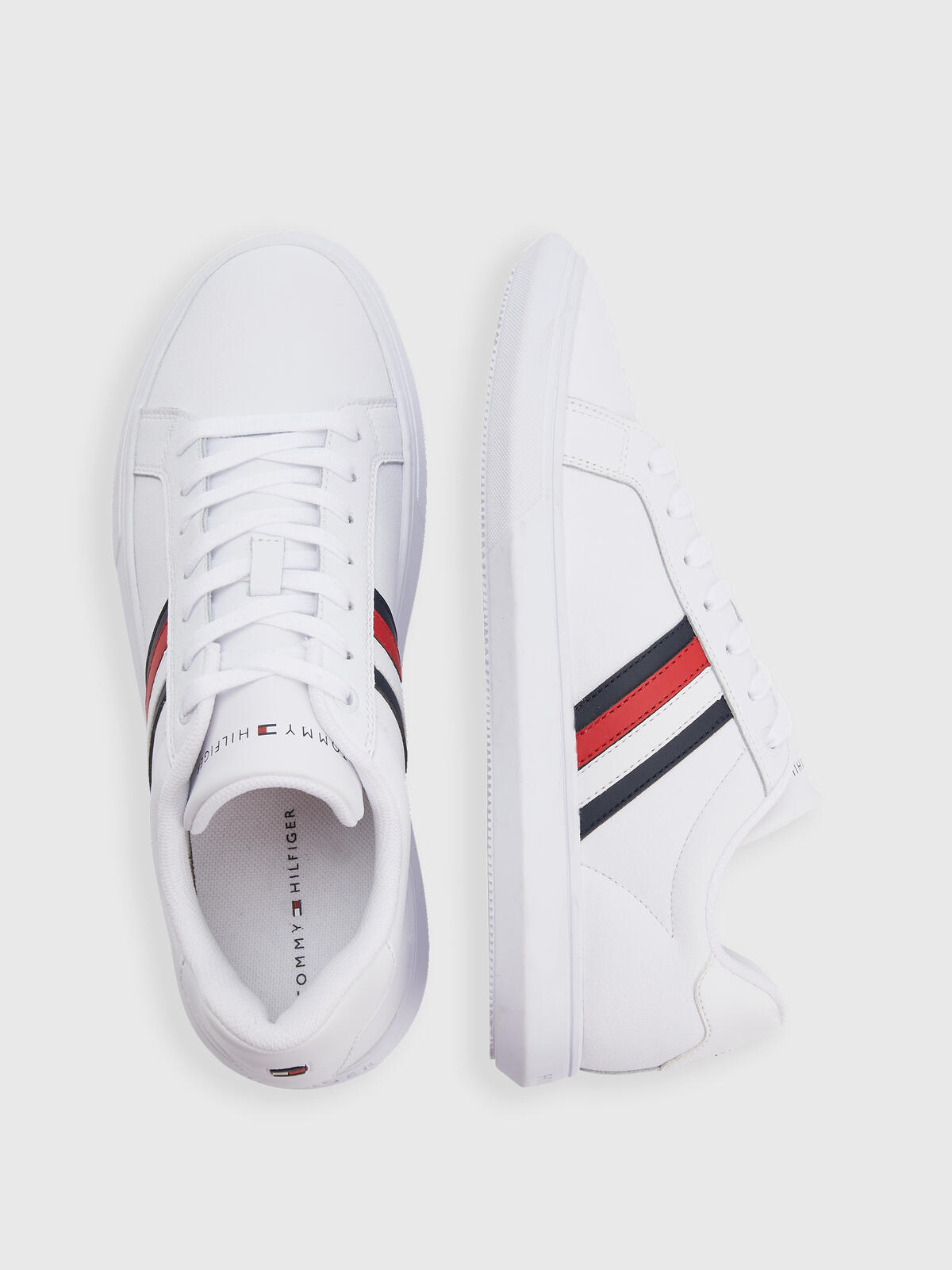 Tommy Hilfiger CORPORATE CUP LEATHE Erkek Beyaz Günlük Spor Ayakkabı