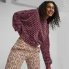 Puma Downtown Velour Crew Çok Renkli Kadın Sweatshirt