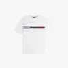 Tommy Hilfiger HILFIGER CHEST INSER, YBR Beyaz Erkek T-Shirt & Polo