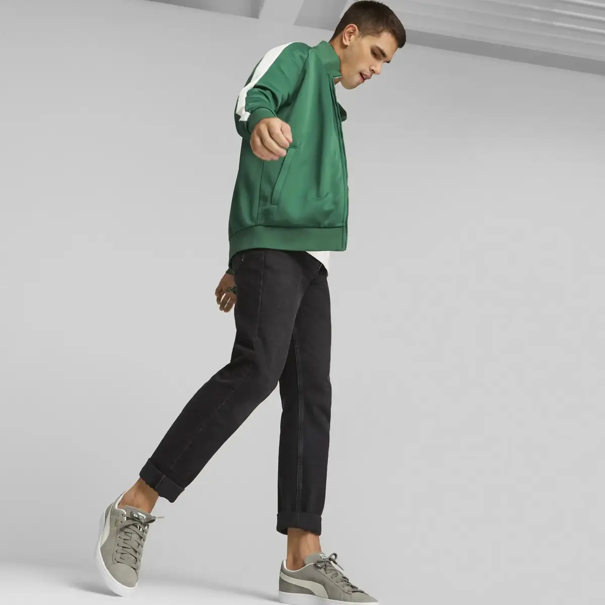 Puma T7 ICONIC Track Jacket (s) Vine Erkek/Unisex Fermuarlı Sweatshirt