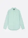 Tommy Hilfiger SOLID HERITAGE OXFOR, L4F Yeşil Erkek Gömlek