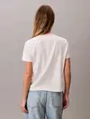 Calvin Klein SS DBL MERC AOP CLAS, XE5 Bej Kadın T-Shirt