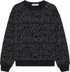 Calvin Klein GLOW IN THE DARK AOP Erkek Siyah Sweatshirt